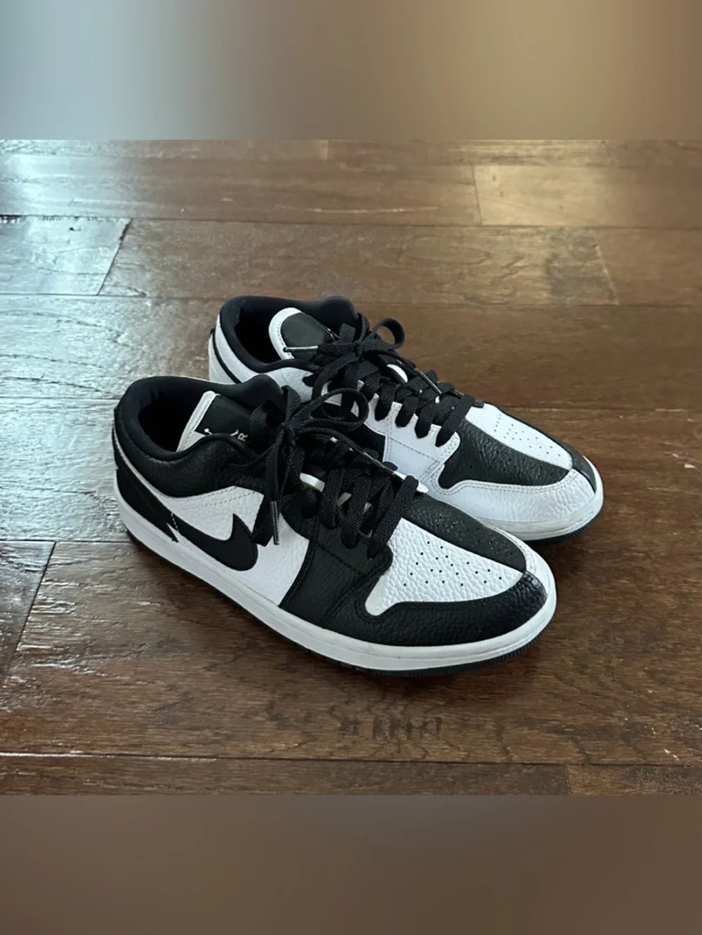 Nike Air Jordan 1 Low SE Homage Split White/ Black-size 8 women’s like new - Picture 5 of 16